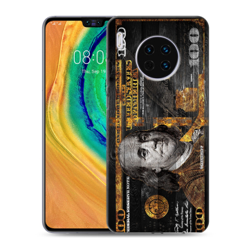 Силиконовый чехол на Huawei Mate 30 с принтом Доллар деньги