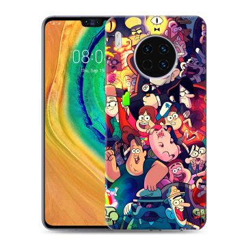 Силиконовый чехол на Huawei Mate 30 с принтом Gravity Falls Гравити Фолз