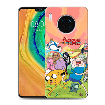 Силиконовый чехол на Huawei Mate 30 с принтом Adventure time Время приключений