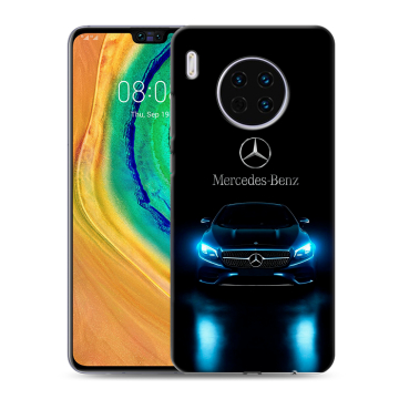 Силиконовый чехол на Huawei Mate 30 с принтом Mercedes Мерседес