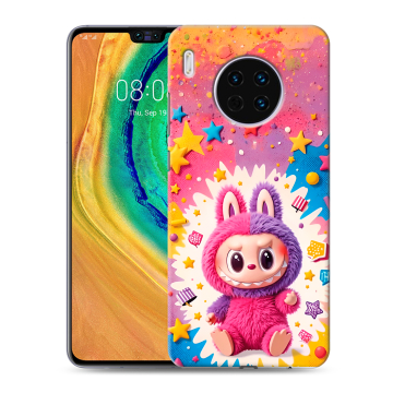 Силиконовый чехол на Huawei Mate 30 с принтом Labubu Лабубу