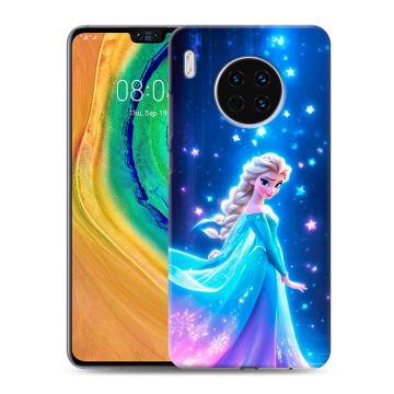 Силиконовый чехол на Huawei Mate 30 с принтом Холодное сердце Frozen