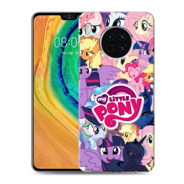 Силиконовый чехол на Huawei Mate 30 с принтом My little pony Дружба чудо