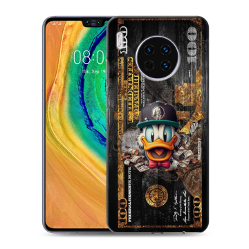 Силиконовый чехол на Huawei Mate 30 с принтом Дональд Дак Доллар