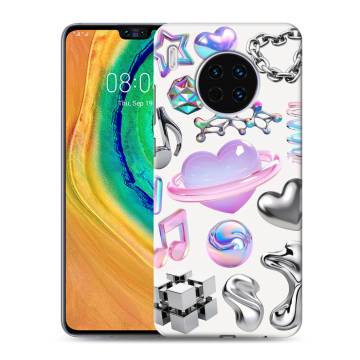 Силиконовый чехол на Huawei Mate 30 с принтом Y2K