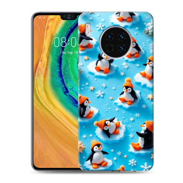 Силиконовый чехол на Huawei Mate 30 с принтом Новый год