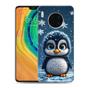Силиконовый чехол на Huawei Mate 30 с принтом Новый год
