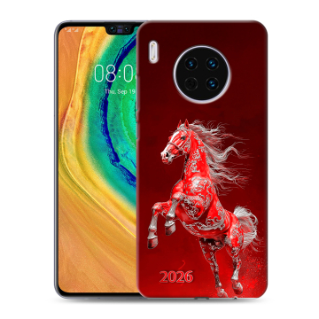 Силиконовый чехол на Huawei Mate 30 с принтом Новый год