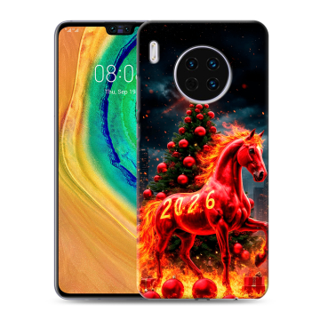Силиконовый чехол на Huawei Mate 30 с принтом Новый год