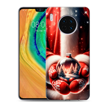 Силиконовый чехол на Huawei Mate 30 с принтом Новый год