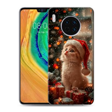 Силиконовый чехол на Huawei Mate 30 с принтом Новый год
