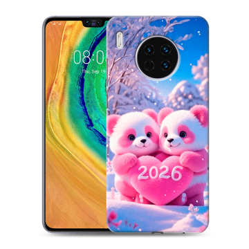 Силиконовый чехол на Huawei Mate 30 с принтом Новый год