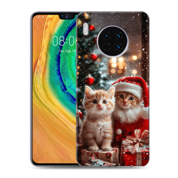 Силиконовый чехол на Huawei Mate 30 с принтом Новый год
