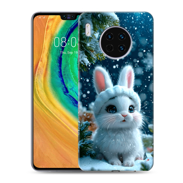 Силиконовый чехол на Huawei Mate 30 с принтом Новый год