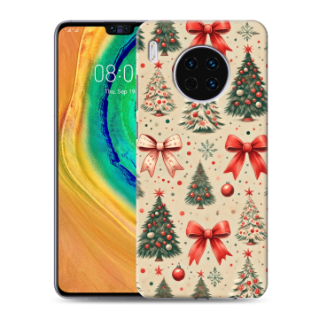 Силиконовый чехол на Huawei Mate 30 с принтом Новый год