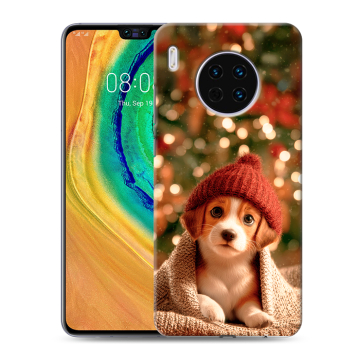 Силиконовый чехол на Huawei Mate 30 с принтом Новый год