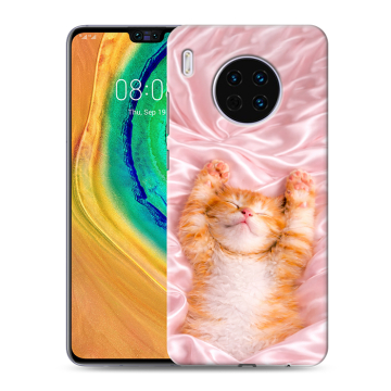 Силиконовый чехол на Huawei Mate 30 с принтом женский