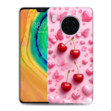 Силиконовый чехол на Huawei Mate 30 с принтом для девочек