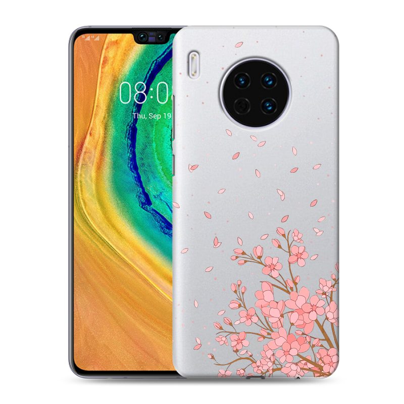 Пластиковый чехол на Huawei Mate 30 с принтом Ветка сакуры Пластиковый чехол на Huawei Mate 30 с принтом Ветка сакуры