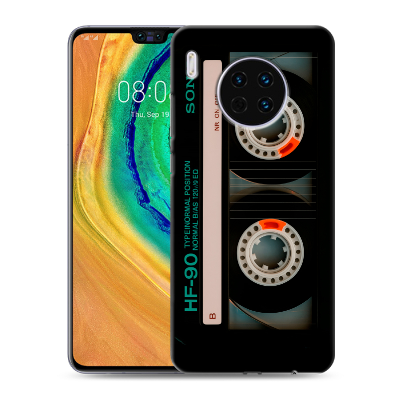 Пластиковый чехол на Huawei Mate 30 с принтом Кассета Пластиковый чехол на Huawei Mate 30 с принтом Кассета