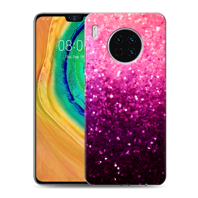 Силиконовый чехол на Huawei Mate 30 с принтом Блестки Силиконовый чехол на Huawei Mate 30 с принтом Блестки