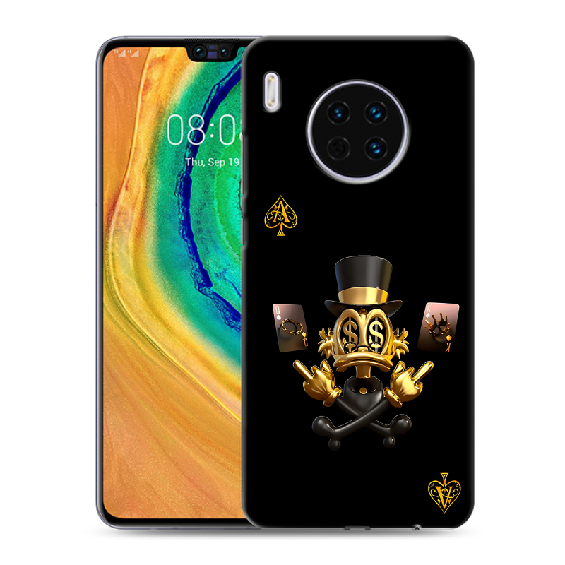 Пластиковый чехол на Huawei Mate 30 с принтом Золотой скрудж макдак Пластиковый чехол на Huawei Mate 30 с принтом Золотой скрудж макдак