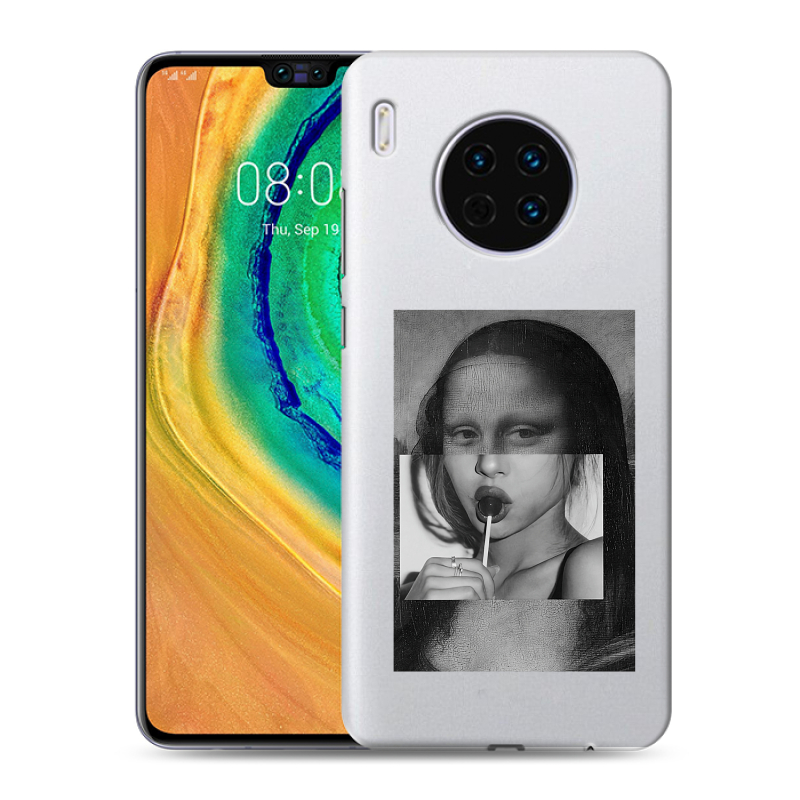 Пластиковый чехол на Huawei Mate 30 с принтом Мона Лиза Пластиковый чехол на Huawei Mate 30 с принтом Мона Лиза