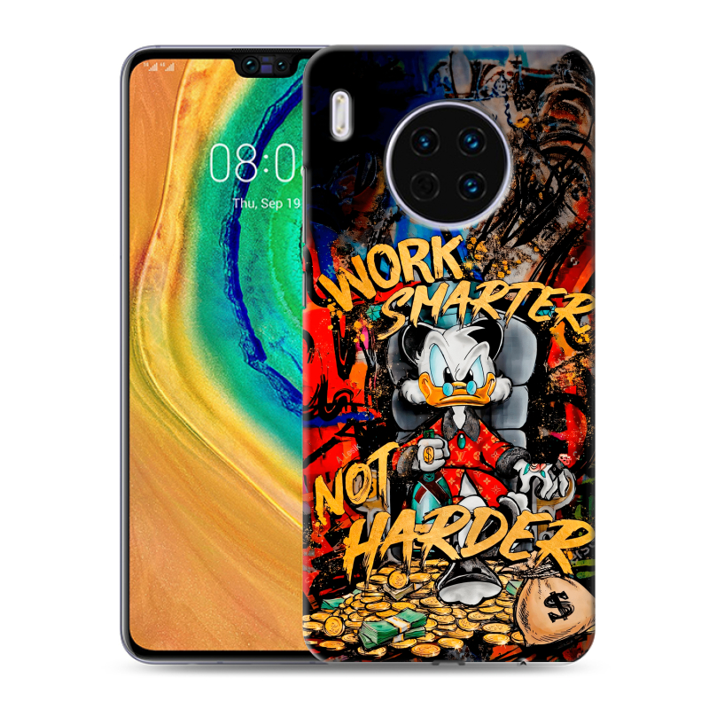 Пластиковый чехол на Huawei Mate 30 с принтом Дональд Дак Деньги Пластиковый чехол на Huawei Mate 30 с принтом Дональд Дак Деньги
