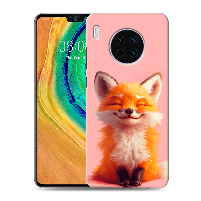 Пластиковый чехол на Huawei Mate 30 с принтом милая лиса Пластиковый чехол на Huawei Mate 30 с принтом милая лиса