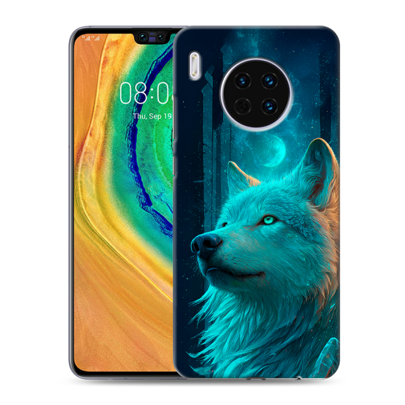 Пластиковый чехол на Huawei Mate 30 с принтом бабочки саккура Пластиковый чехол на Huawei Mate 30 с принтом бабочки саккура