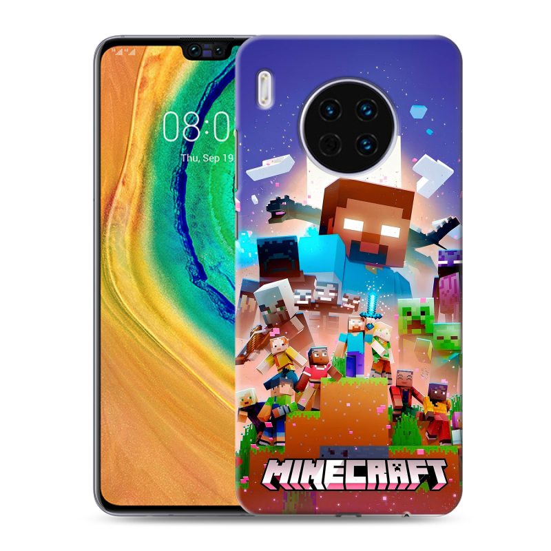 Силиконовый чехол на Huawei Mate 30 с принтом Майнкрафт Minecraft Силиконовый чехол на Huawei Mate 30 с принтом Майнкрафт Minecraft