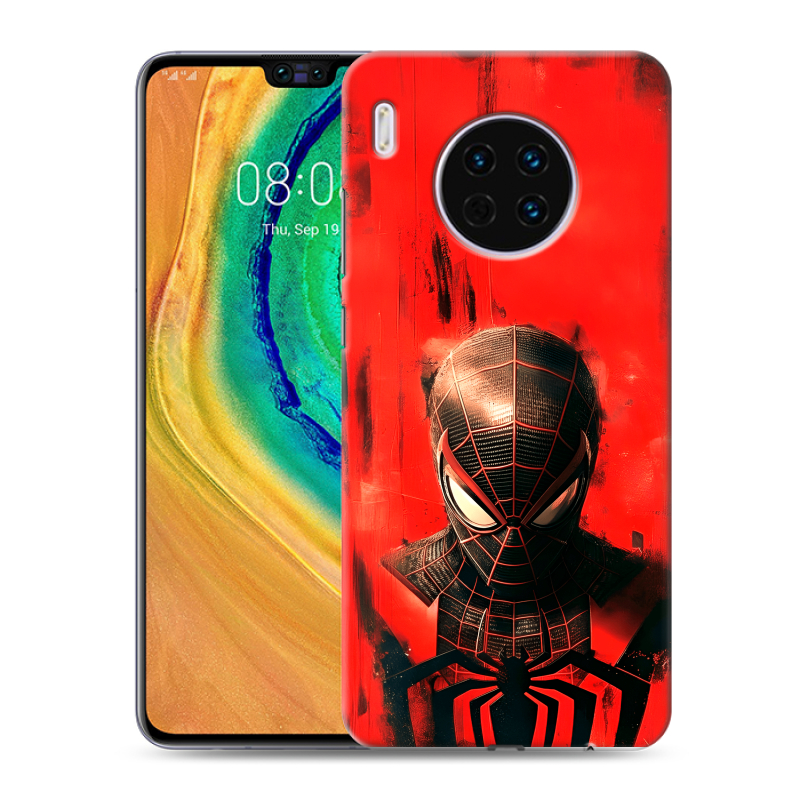 Силиконовый чехол на Huawei Mate 30 с принтом человек паук spiderman Силиконовый чехол на Huawei Mate 30 с принтом человек паук spiderman