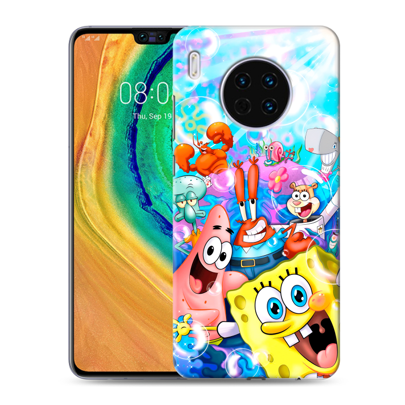 Силиконовый чехол на Huawei Mate 30 с принтом спанчбоб спанч боб Силиконовый чехол на Huawei Mate 30 с принтом спанчбоб спанч боб