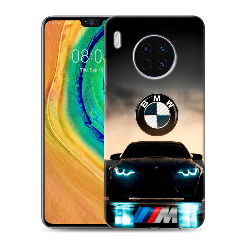 Силиконовый чехол на Huawei Mate 30 с принтом БМВ BMW Силиконовый чехол на Huawei Mate 30 с принтом БМВ BMW