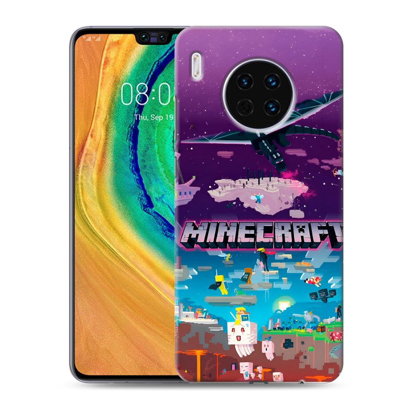 Силиконовый чехол на Huawei Mate 30 с принтом Майнкрафт Minecraft Силиконовый чехол на Huawei Mate 30 с принтом Майнкрафт Minecraft