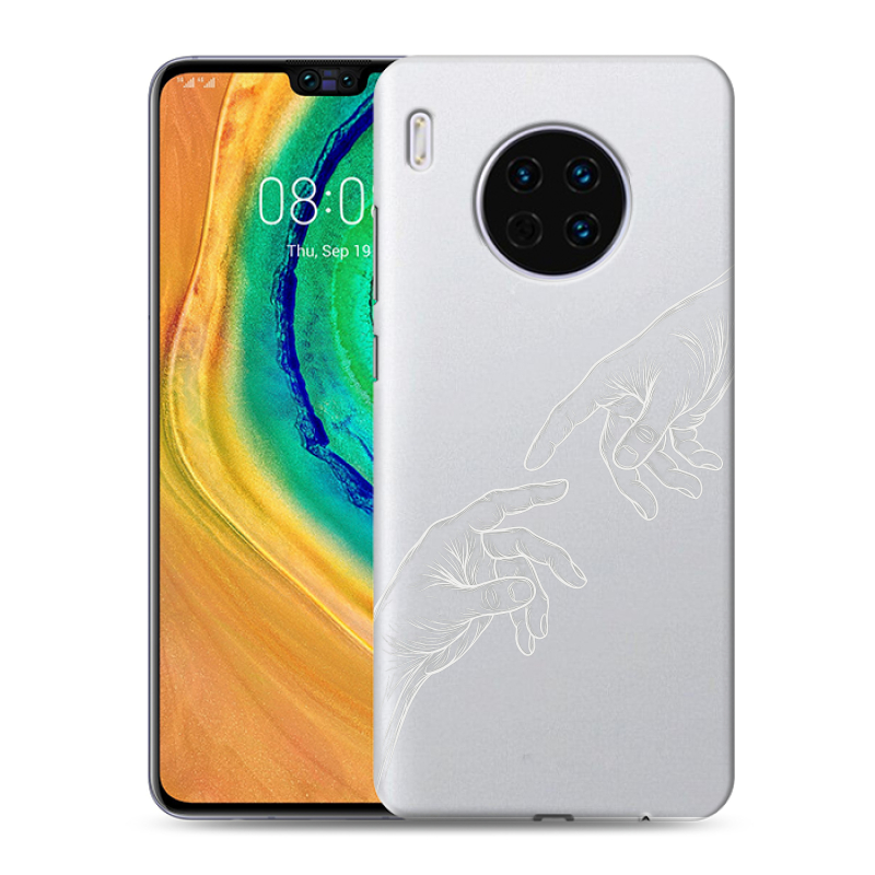 Силиконовый чехол на Huawei Mate 30 с принтом Сотворение мира Силиконовый чехол на Huawei Mate 30 с принтом Сотворение мира