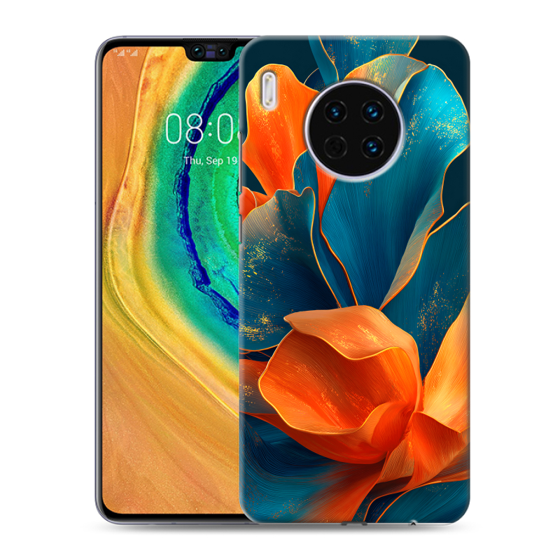 Силиконовый чехол на Huawei Mate 30 с принтом Цветы Силиконовый чехол на Huawei Mate 30 с принтом Цветы