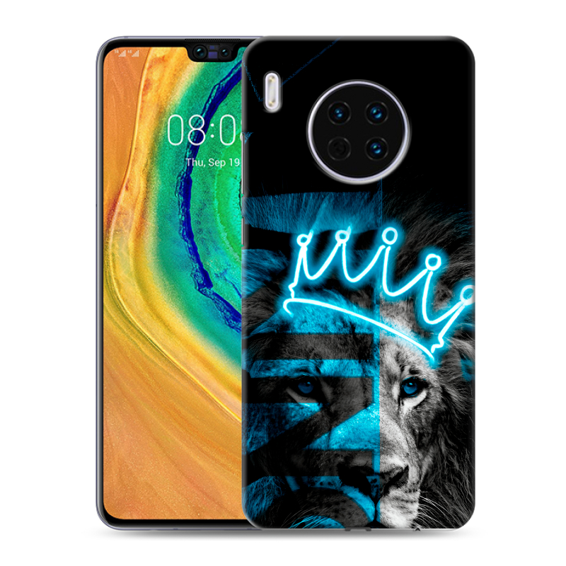Силиконовый чехол на Huawei Mate 30 с принтом Король лев Силиконовый чехол на Huawei Mate 30 с принтом Король лев