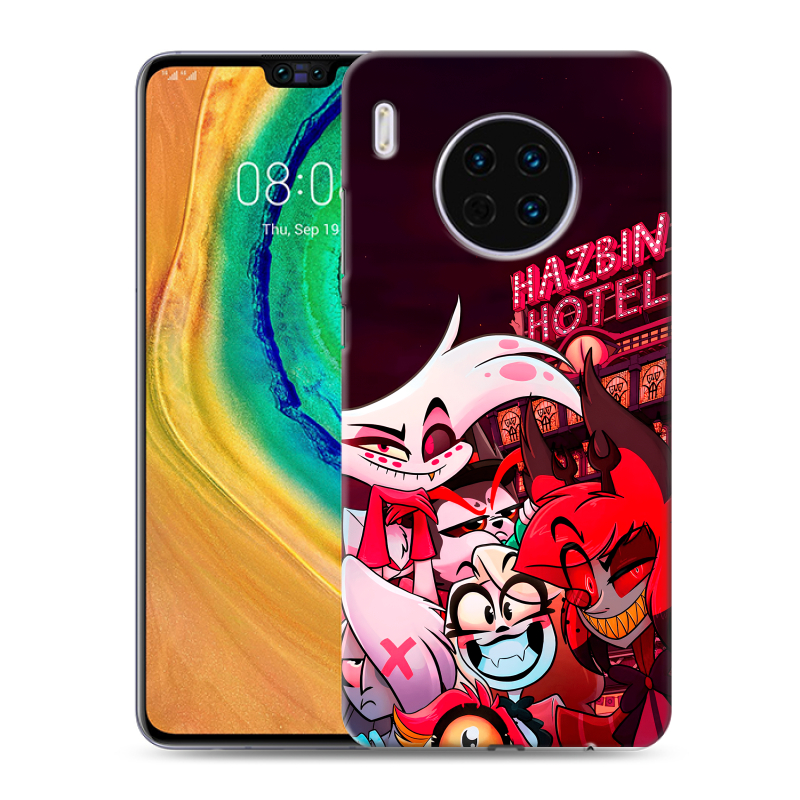 Пластиковый чехол на Huawei Mate 30 с принтом Hazbin Hotel Отель Хазбин Пластиковый чехол на Huawei Mate 30 с принтом Hazbin Hotel Отель Хазбин