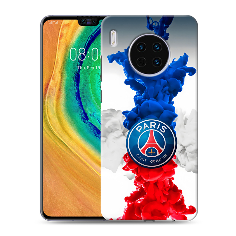 Силиконовый чехол на Huawei Mate 30 с принтом PSG ПСЖ Силиконовый чехол на Huawei Mate 30 с принтом PSG ПСЖ