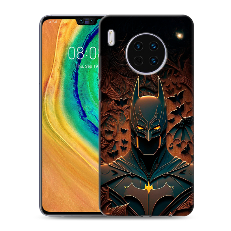Силиконовый чехол на Huawei Mate 30 с принтом Batman Бэтмен Силиконовый чехол на Huawei Mate 30 с принтом Batman Бэтмен
