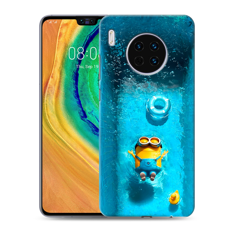 Силиконовый чехол на Huawei Mate 30 с принтом Миньоны Силиконовый чехол на Huawei Mate 30 с принтом Миньоны