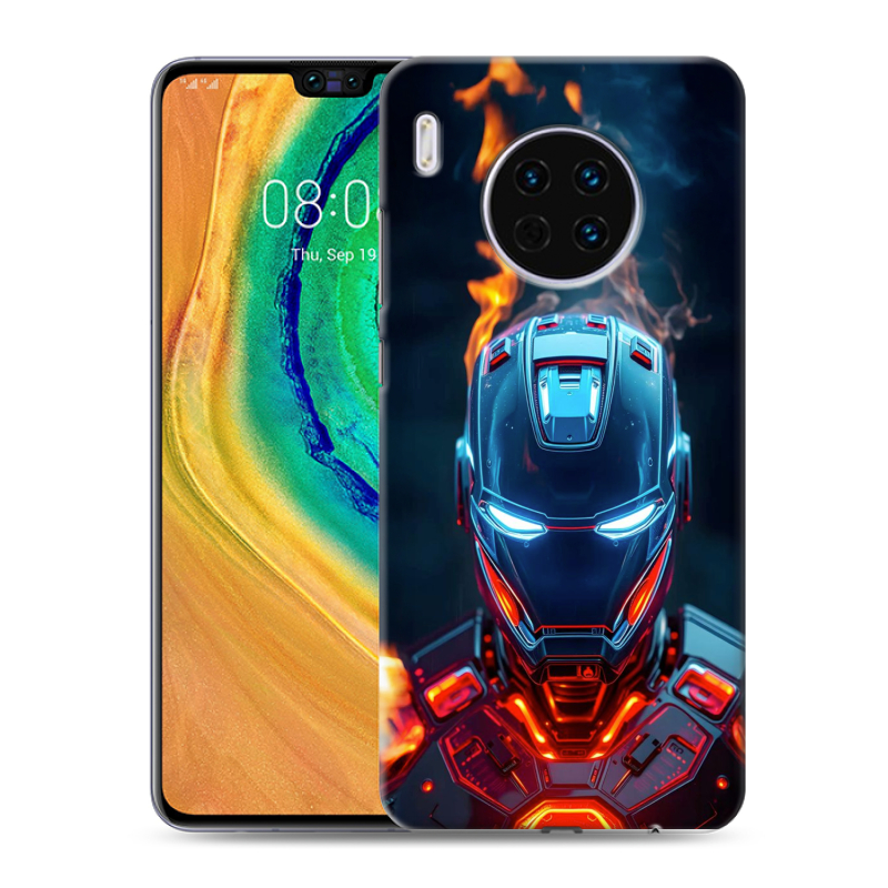Пластиковый чехол на Huawei Mate 30 с принтом IronMan Железный человек Пластиковый чехол на Huawei Mate 30 с принтом IronMan Железный человек