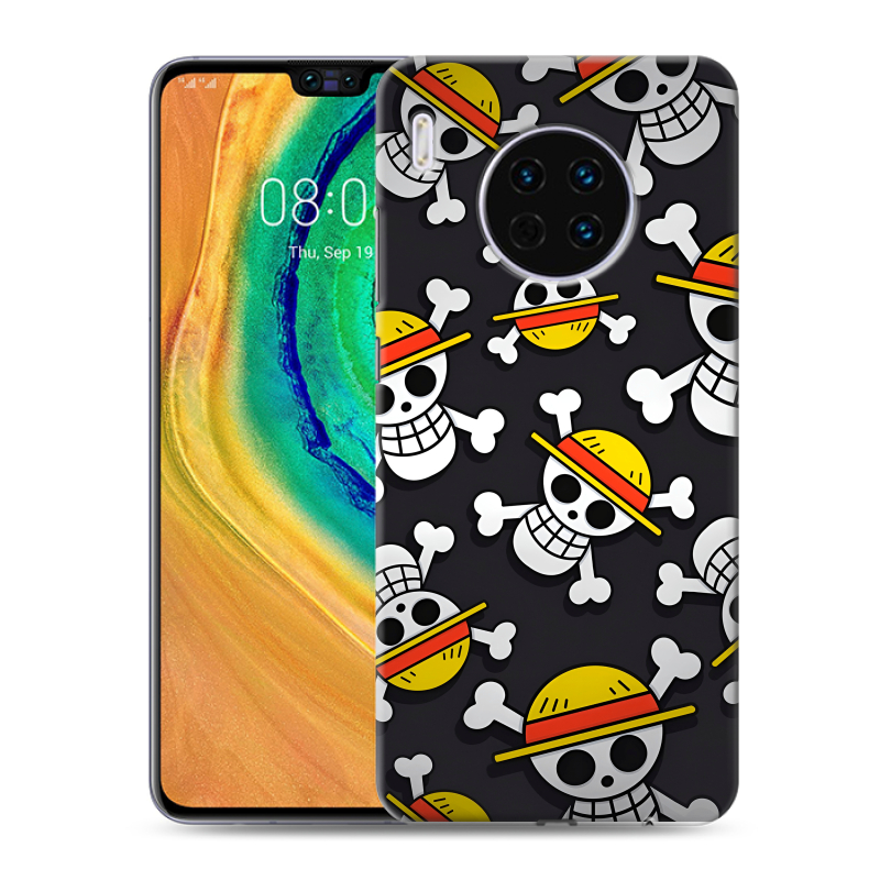 Силиконовый чехол на Huawei Mate 30 с принтом One Piece Ван Пис Силиконовый чехол на Huawei Mate 30 с принтом One Piece Ван Пис