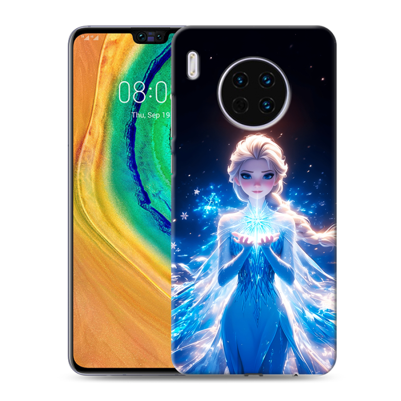 Пластиковый чехол на Huawei Mate 30 с принтом Холодное сердце Frozen Пластиковый чехол на Huawei Mate 30 с принтом Холодное сердце Frozen
