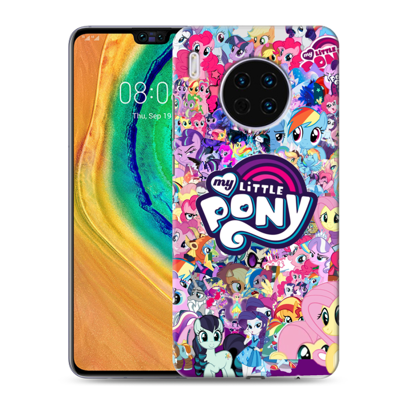 Силиконовый чехол на Huawei Mate 30 с принтом My little pony Дружба чудо Силиконовый чехол на Huawei Mate 30 с принтом My little pony Дружба чудо