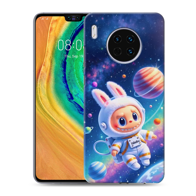 Пластиковый чехол на Huawei Mate 30 с принтом Labubu Лабубу Пластиковый чехол на Huawei Mate 30 с принтом Labubu Лабубу