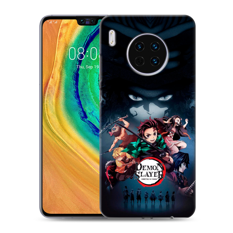 Силиконовый чехол на Huawei Mate 30 с принтом Demon Slayer Клинок рассекающий демонов Силиконовый чехол на Huawei Mate 30 с принтом Demon Slayer Клинок рассекающий демонов