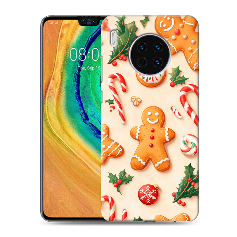 Силиконовый чехол на Huawei Mate 30 с принтом Новый год Силиконовый чехол на Huawei Mate 30 с принтом Новый год