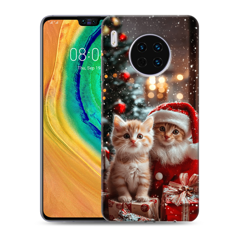 Силиконовый чехол на Huawei Mate 30 с принтом Новый год Силиконовый чехол на Huawei Mate 30 с принтом Новый год